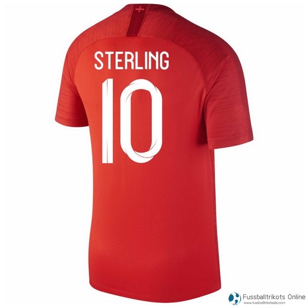 England Trikot Auswarts Sterling 2018 Rote Fussballtrikots Günstig